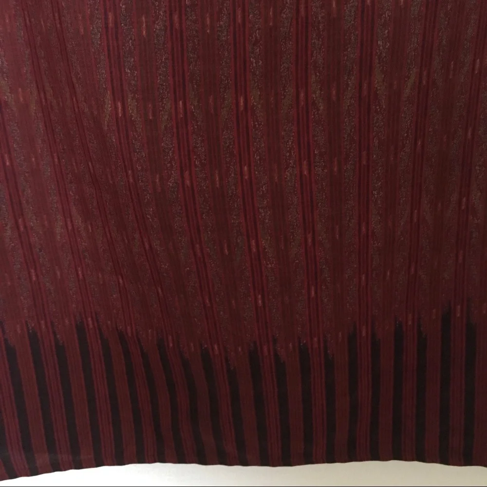 Ralph Lauren: Burgundy Wrap-Maxi Skirt - Picture 4 of 5